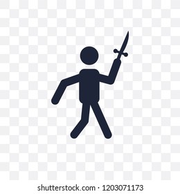 Knife Throwing transparent icon. Knife Throwing symbol design from Circus collection. Simple element vector illustration on transparent background.