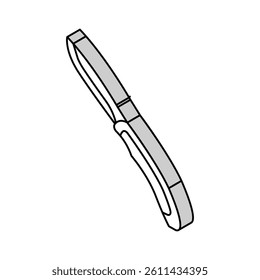 knife tool repair isometric icon vector. knife tool repair sign. isolated symbol illustration