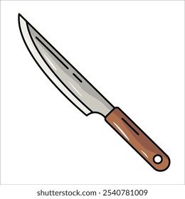 A knife is a tool used to cut objects, which consists of two main parts, namely the blade and the handle. The knife blade is made of flat metal with sharp edges, called the blade.