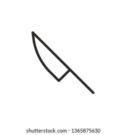 Knife, tool vector icon. Element of design tool for mobile concept and web apps vector. Thin line icon for website design and development, app development. Vector icon