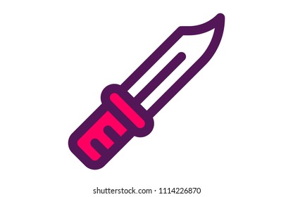 knife two color icon
