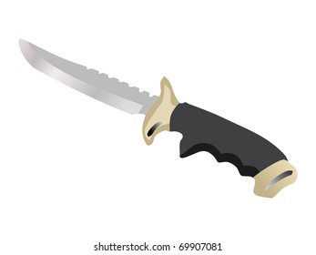 Knife. Vector