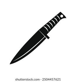 knife vector art silhouette logo illustration design 