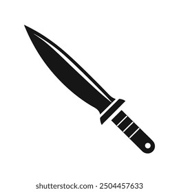 Diseño de ilustración de logotipo de silueta de Arte vectorial de cuchillo 