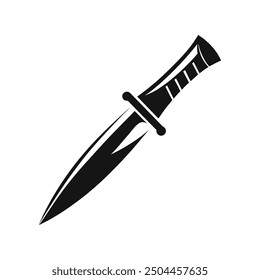 knife vector art silhouette logo illustration design 
