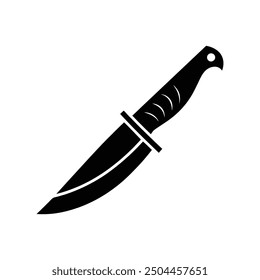 Diseño de ilustración de logotipo de silueta de Arte vectorial de cuchillo 