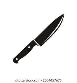 knife vector art silhouette logo illustration design 