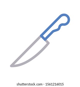 knife vector colour flat icon 