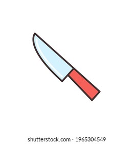 Knife vector concept colored creative icon or logo element