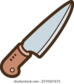 Knife vector doodle illustration and graphic