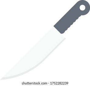 knife vector flat color  icon 