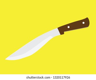 Knife vector flat design illustration