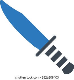 knife vector glyph color icon 