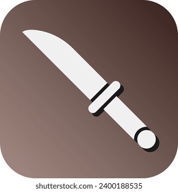 Knife Vector Glyph Gradient Background Icon For Personal And Commercial Use.
