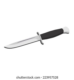 Knife vector, hunting knife, knife isolated