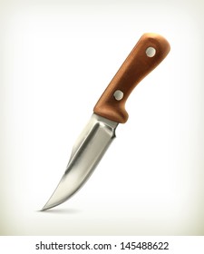 Cuchillo, icono vector