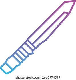 Icono de Vector de cuchillo. Se puede utilizar para aplicaciones de impresión, móviles y de Web.