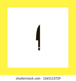 knife vector icon. flat design