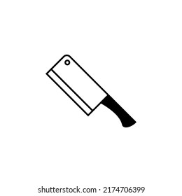 Knife vector icon. Knife flat design. Knife symbol on white background