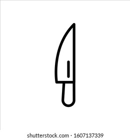 Knife vector icon. Knife flat sign design. Knife symbol pictogram