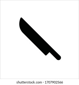 Icono de vector de cuchilla. Diseño de señas planas. Pictograma de símbolo de nido