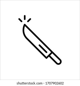 Knife vector icon. Knife flat sign design. Knife symbol pictogram