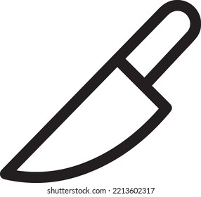 Knife vector icon. Knife flat sign design. Knife symbol pictogram
