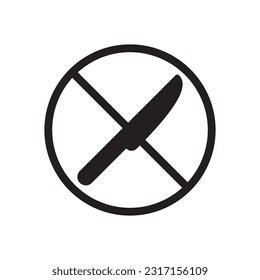 Knife vector icon. Knife flat sign design. Knife symbol pictogram