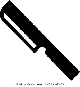 Icono de vector de Cuchillo. Diseño de señas planas. Pictograma de símbolo de cuchillo