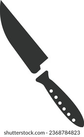 Icono de vector de Cuchillo. Diseño de señas planas. Pictograma de símbolo de cuchillo