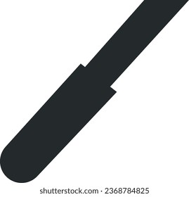 Icono de vector de Cuchillo. Diseño de señas planas. Pictograma de símbolo de cuchillo