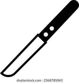 Messer, Vektorsymbol. Knife flach Schild Design. Messer-Symbol-Piktogramm