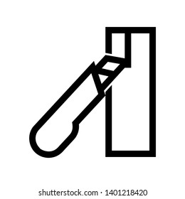 knife vector icon illustration - Vector