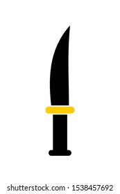 Knife vector icon. Illustration isolated for graphic and web design.