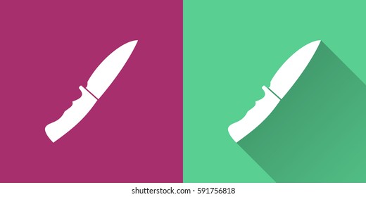 Knife vector icon. Illustration isolated for graphic and web design.