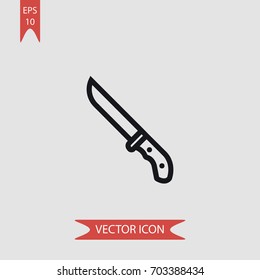 Knife vector icon illustration symbol