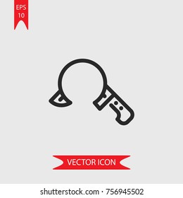 Knife vector icon, illustration symbol