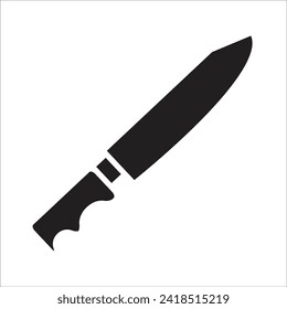 knife vector icon line template