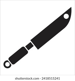 knife vector icon line template