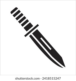 knife vector icon line template