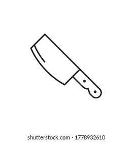 Logo-Design des Messer-Vektorsymbol