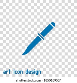 knife vector icon on an abstract background