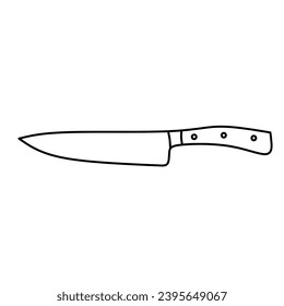 knife vector icon, on white background.
