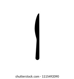 Knife vector icon, restaurant symbol. Simple, flat design for web or mobile app