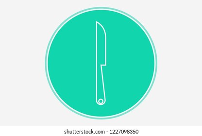Knife vector icon sign symbol
