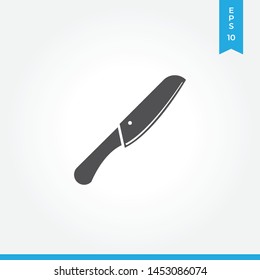 Knife vector icon, simple knife sign.