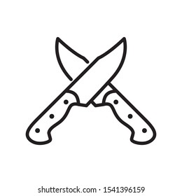 knife vector icon trendy symbol template