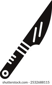 Detailliertes Symbol für Messervektorgrafik