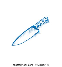 knife vector illustration hand draw, vintage style