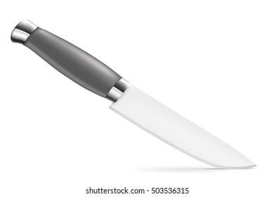Knife. Vector illustration isolated on white background